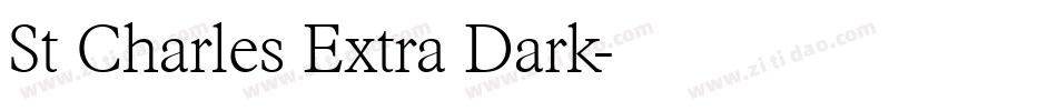 St Charles Extra Dark字体转换